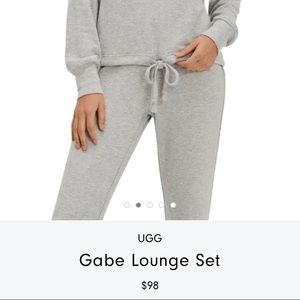UGG “Gabe” pajamas with round-neck top and jogger bottoms